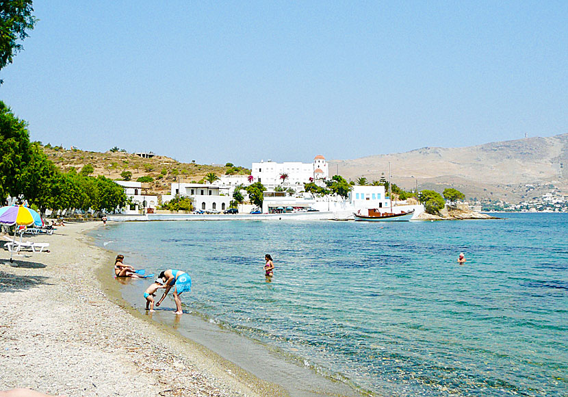 Krithoni beach på Leros.