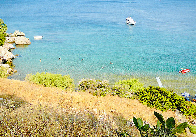 Vromolithos beach på Leros i Dodekaneserna.