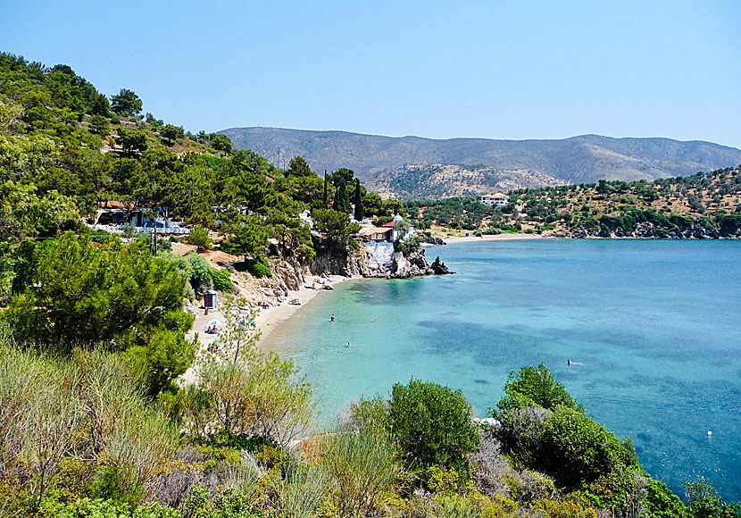 Lesbos bästa stränder. Agios Ermogenis beach.