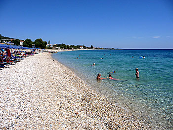 Agios Isidoros beach på Lesbos.