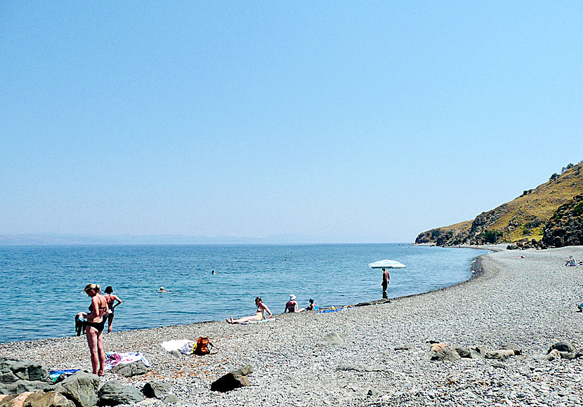 Lesbos bästa stränder. Anargyri beach.