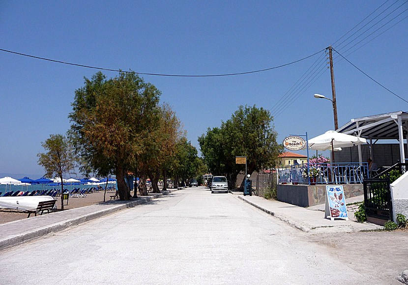 Tavernor i Anaxos på Lesbos.