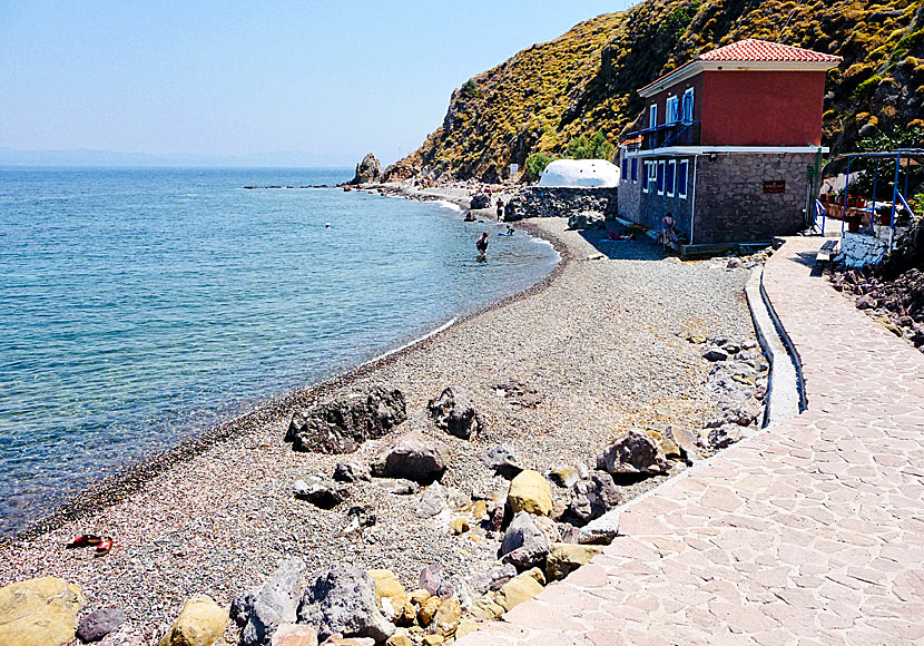 Lesbos bästa stränder. Eftalou beach.