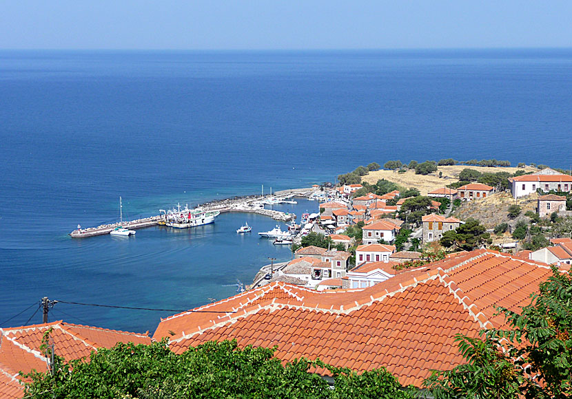 Molyvos är en populär charterdestination på Lesbos.
