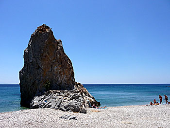Melinda beach på Lesbos.