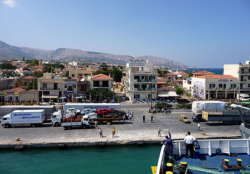 Hamnen i Mytilini på Lesbos.
