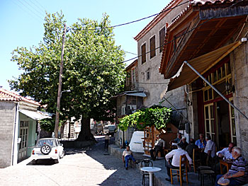 Byn Vatousa på Lesbos.