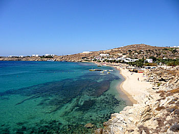 Paradise beach på Mykonos.  