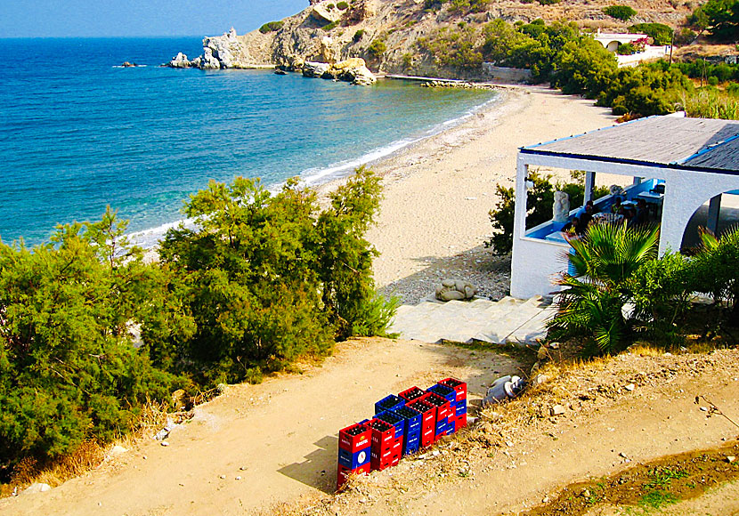Abram beach på nordvästra Naxos.