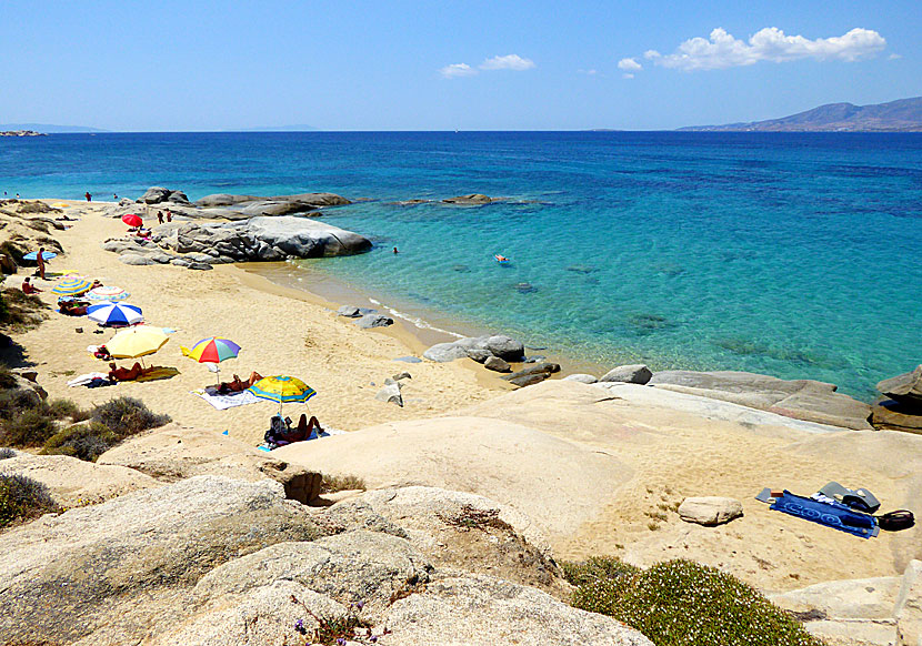 Nakenbadet vid Anna beach på Naxos