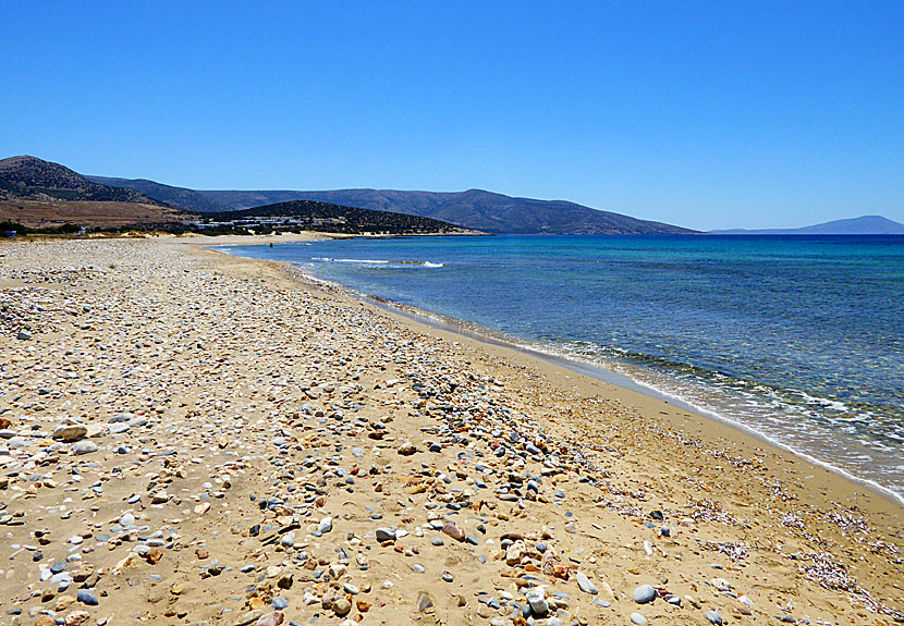 Naxos bästa stränder. Agiassos beach.