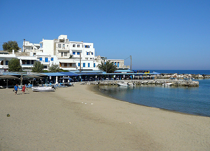 Apollonas beach på Naxos.