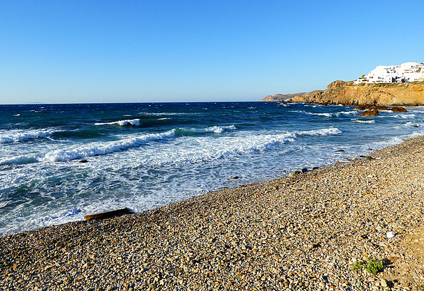 Naxos bästa stränder. Grotta beach.