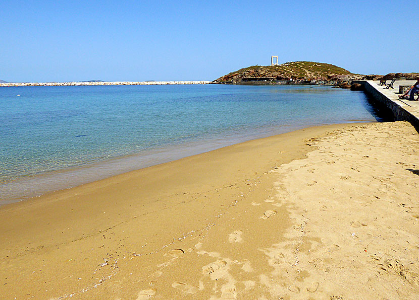 Naxos bästa stränder. Chora beach.