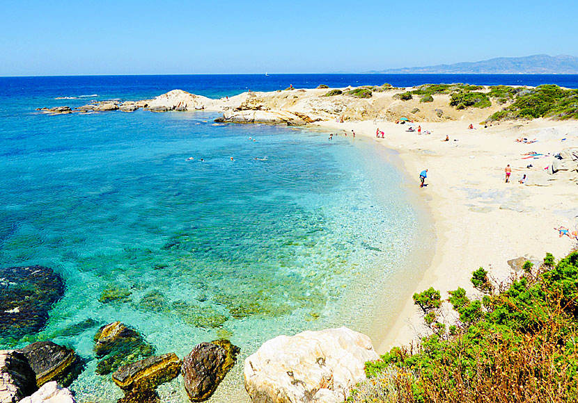 Aliko beach på sydvästra Naxos.