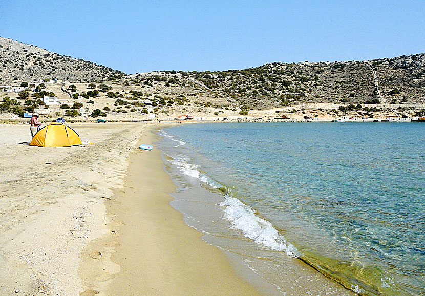 Naxos bästa stränder. Kalados beach.
