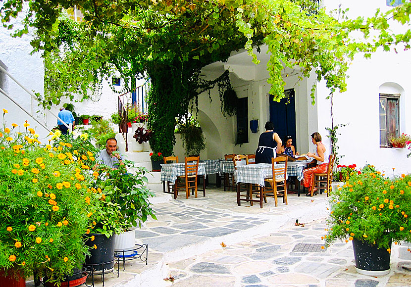 Matina & Stavros Taverna i Koronos på Naxos.