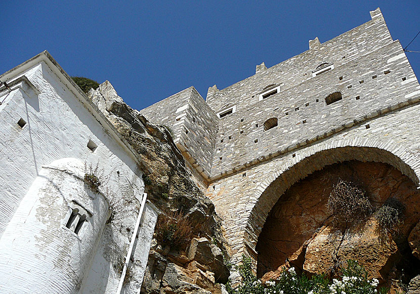 Tower of Zevgolis i Apiranthos på Naxos.