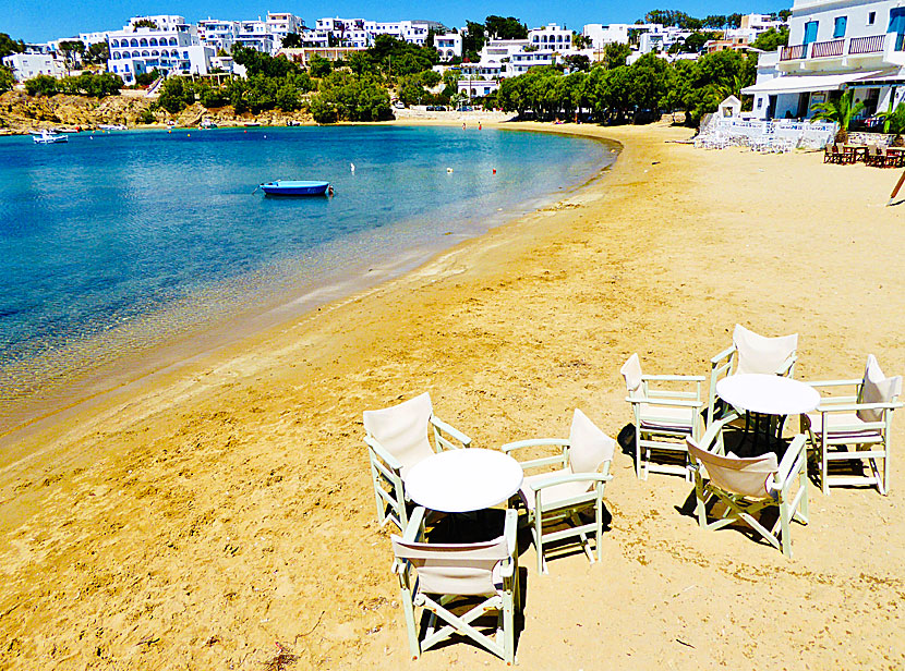 Piso Livadi beach på Paros.