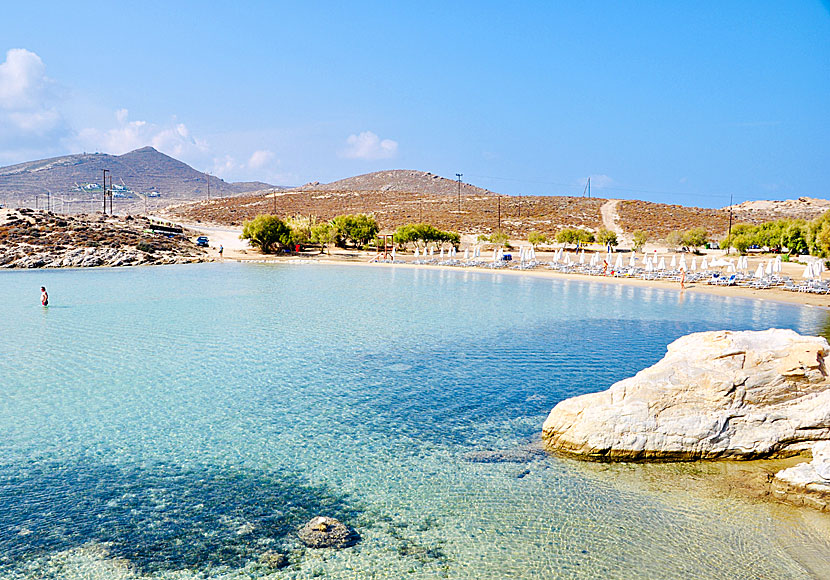 Paros bästa stränder. Monastiri beach.