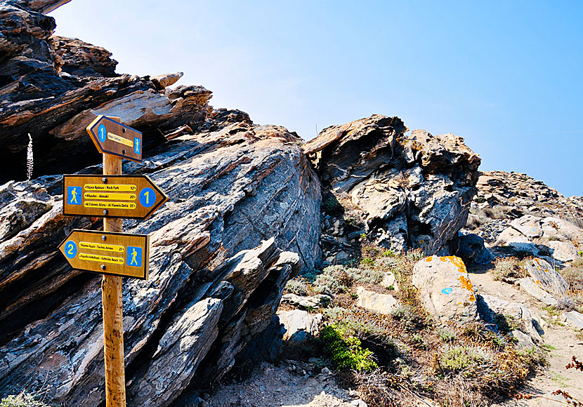 Enkla vandringar på Paros i Kykladerna.
