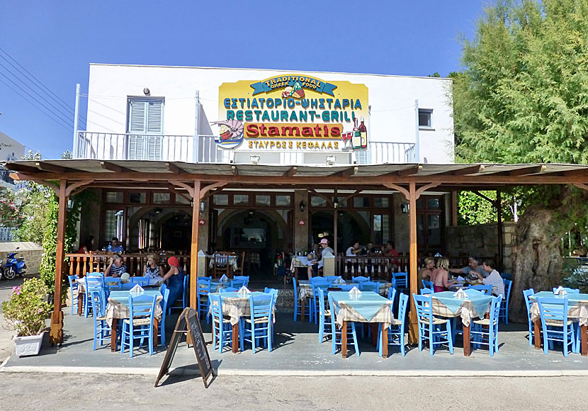 Restaurant Stamatis i Grikos är en av Patmos bästa tavernor. 