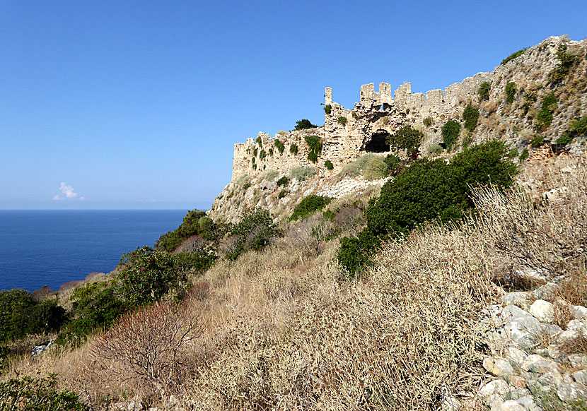 Paleokastro. Nestors cave. Voidokilia beach. Peloponnese.