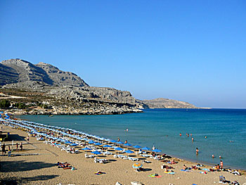 Agathi beach på Rhodos.