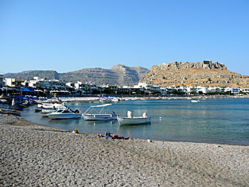 Haraki beach på Rhodos.