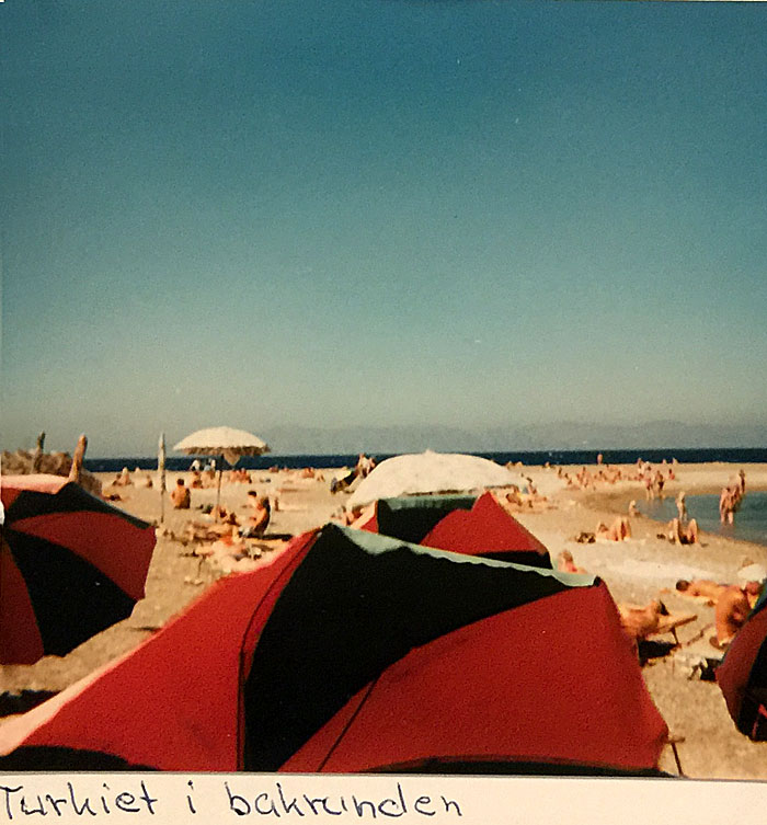 Hörnet mellan Eli beach och Windy beach i Rhodos stad 1979. 