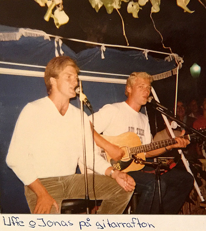 Fest med Club 33 på Rhodos 1979. 