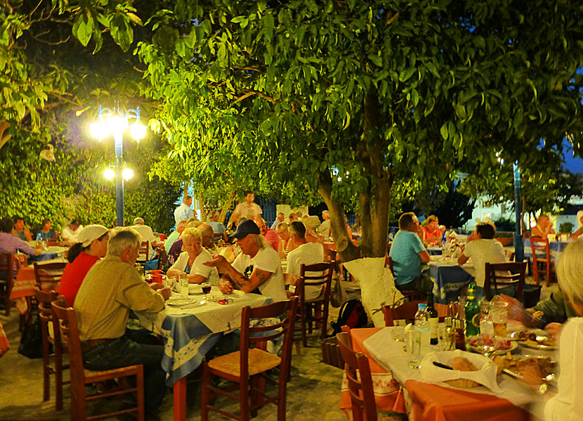 Restaurant Esperides i Pythagorion på Samos i Grekland.