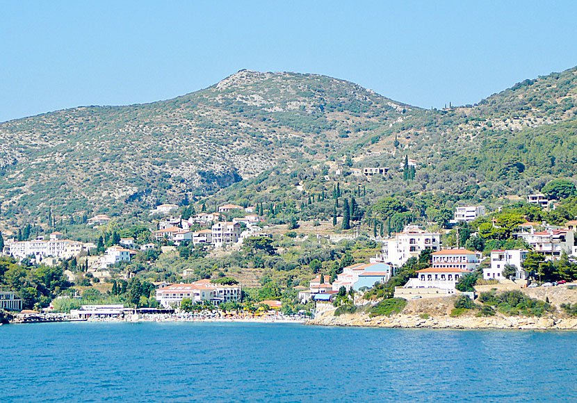 Gagou beach i Vathy på Samos.
