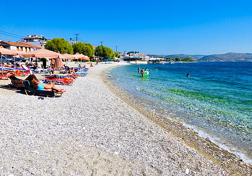 Stranden i Ireon på Samos.