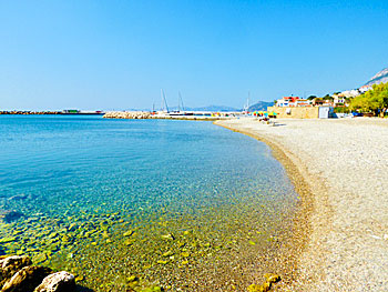 Ormos Marathokampos beach på Samos.