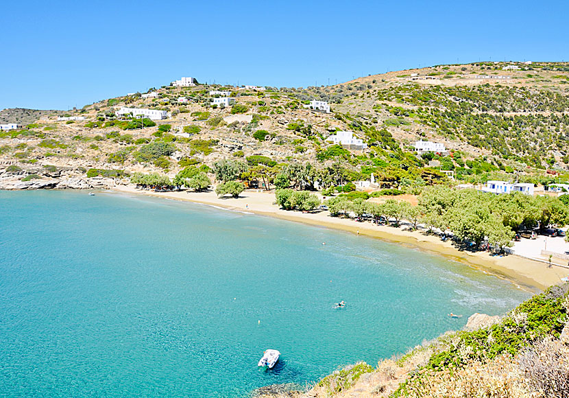 Apokofto beach nära Faros på Sifnos.