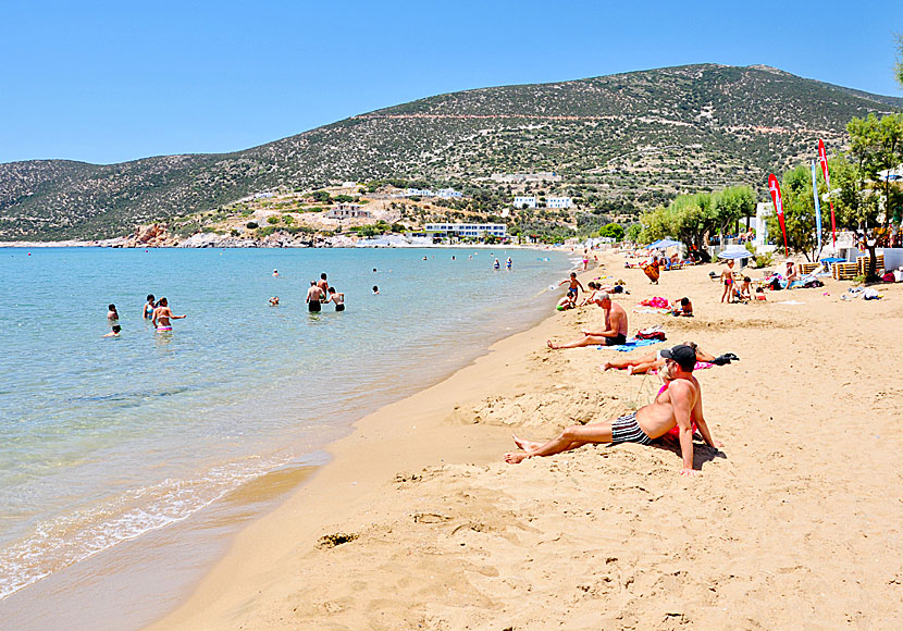 Stranden i Platys Gialos på Sifnos.