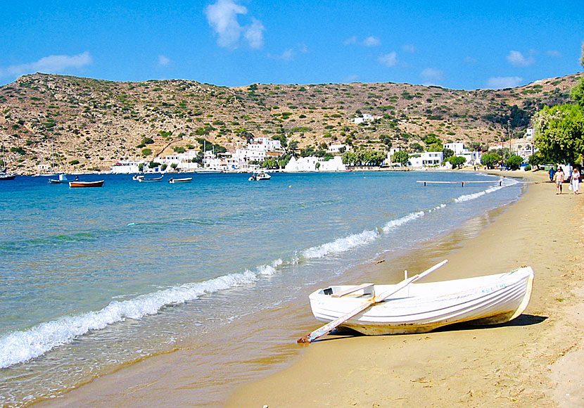Stranden i Vathy på Sifnos.