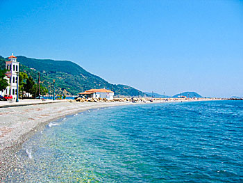 Loutraki beach på Skopelos.