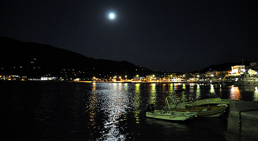 Fullmåne på Skopelos.