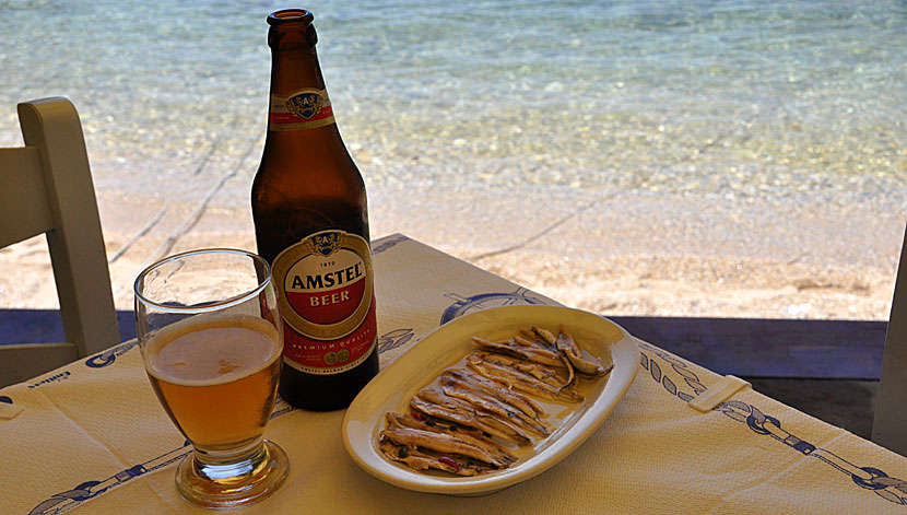 Den godaste Gavros Marinatos vi någonsin ätit åt vi i Agnontas på Skopelos.