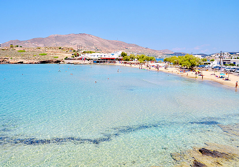Agathopes beach på Syros i Kykladerna.