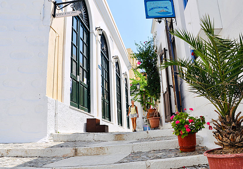 Kaféer i byn Ano Syros på ön Syros.