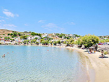 Megas Gialos beach på Syros.