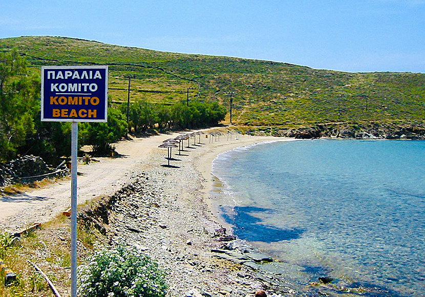 Komito beach på Syros.