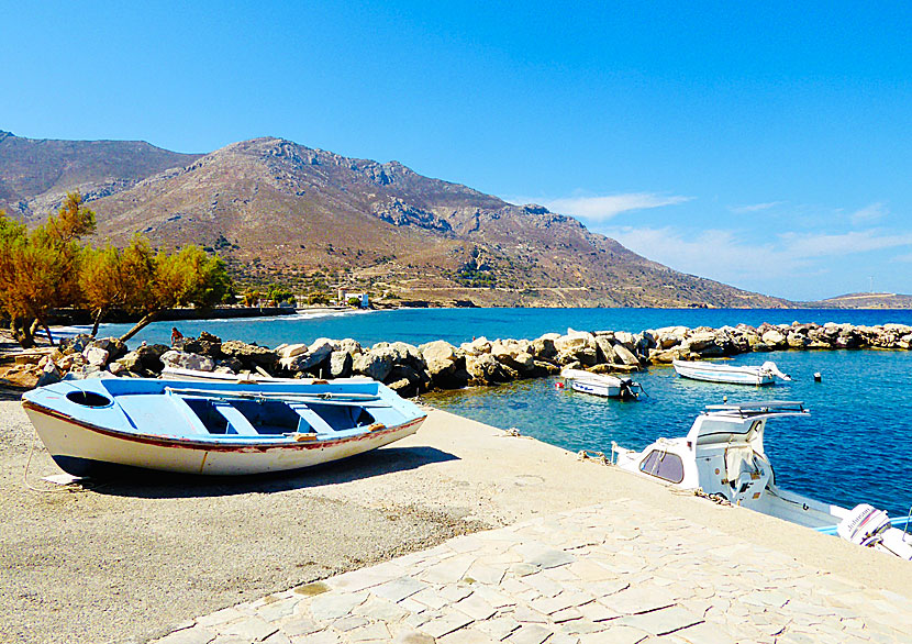 Hamnen i Agios Antonios på Tilos.