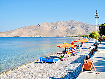 Livadia beach på Tilos.