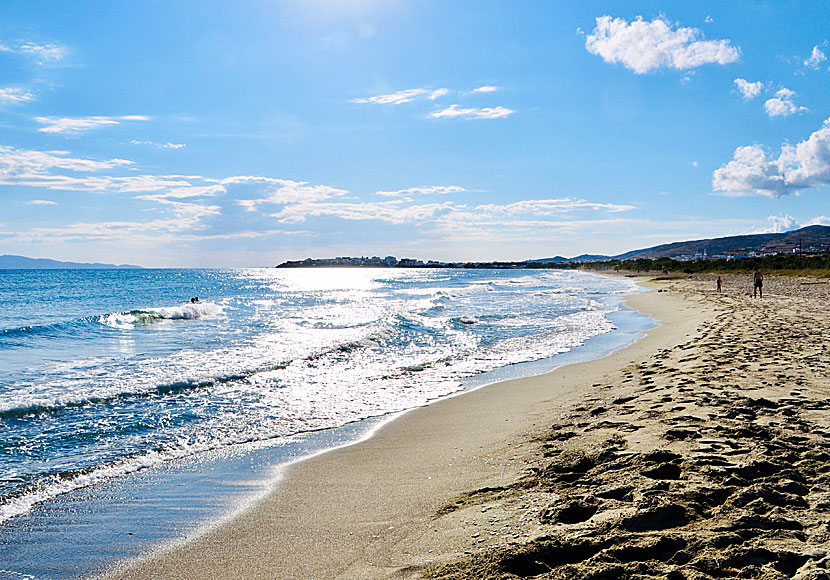 Agios Fokas beach på Tinos i Grekland.