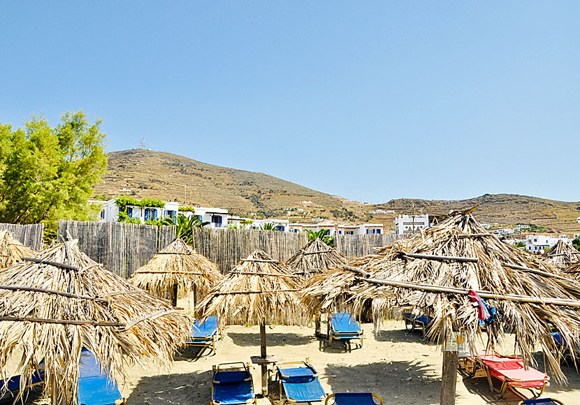 Hotell och pensionat vid Agios Sostis beach på Tinos.