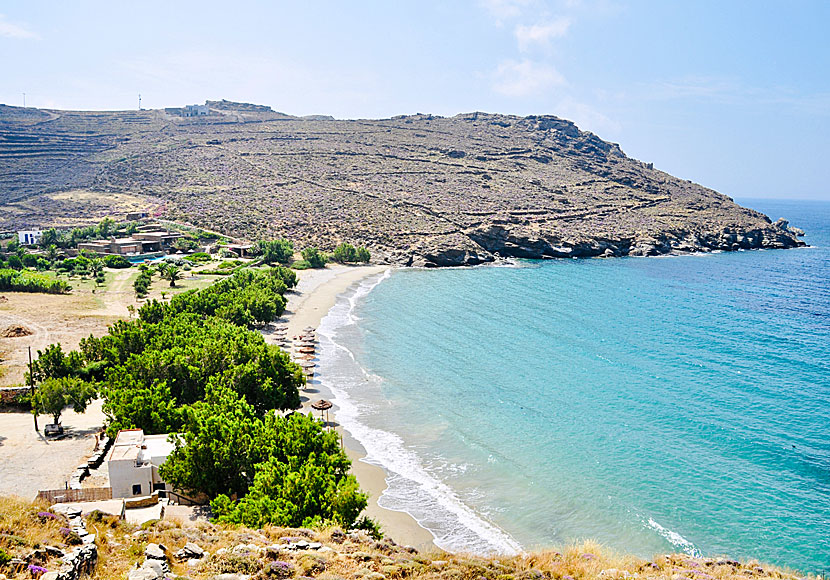 Kalivia beach under Kardiani på Tinos.